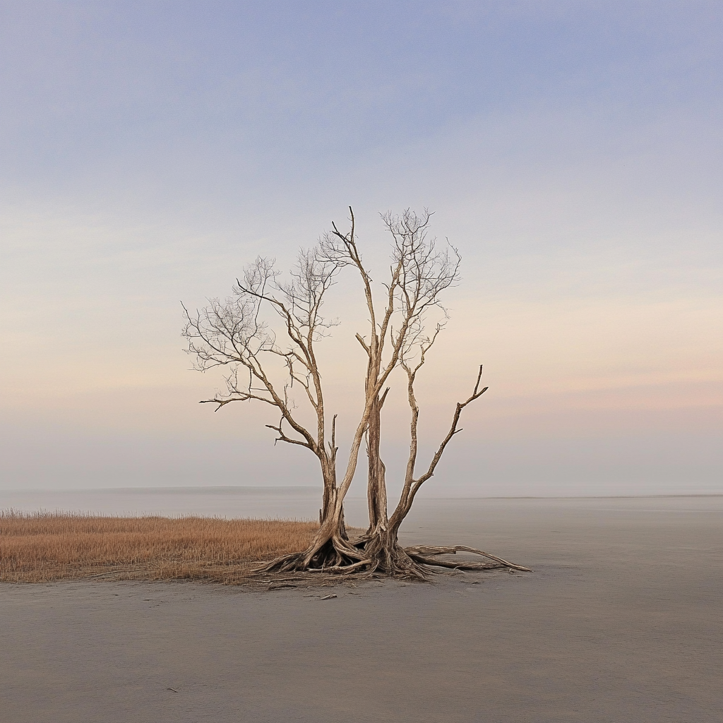 image of a ghost tree